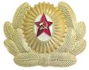 Soviet Air Force officer badge for visor caps