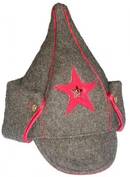 Budionovka, replica. Soviet Budionovka cavalry hat with ear flaps