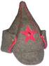 Soviet Budionovka cavalry hat with ear flaps