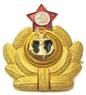 Soviet navy officer hat badge