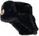 Side view of an ushanka hat