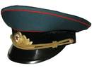 Soviet officer tank forces parade uniform visor cap