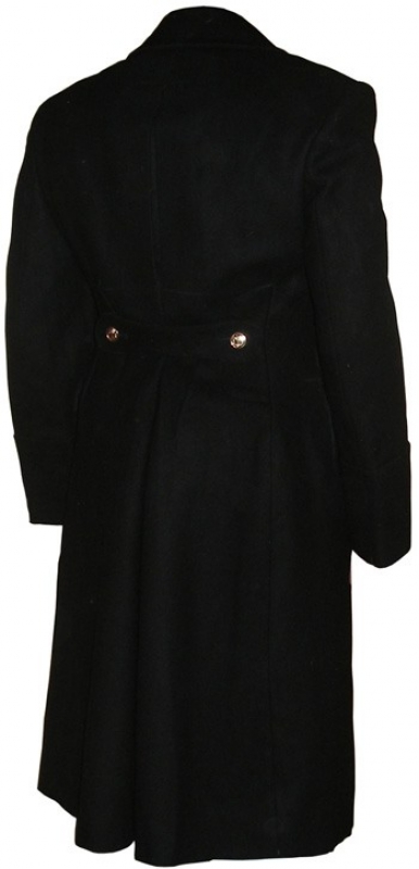 Soviet Navy officer black wool overcoat